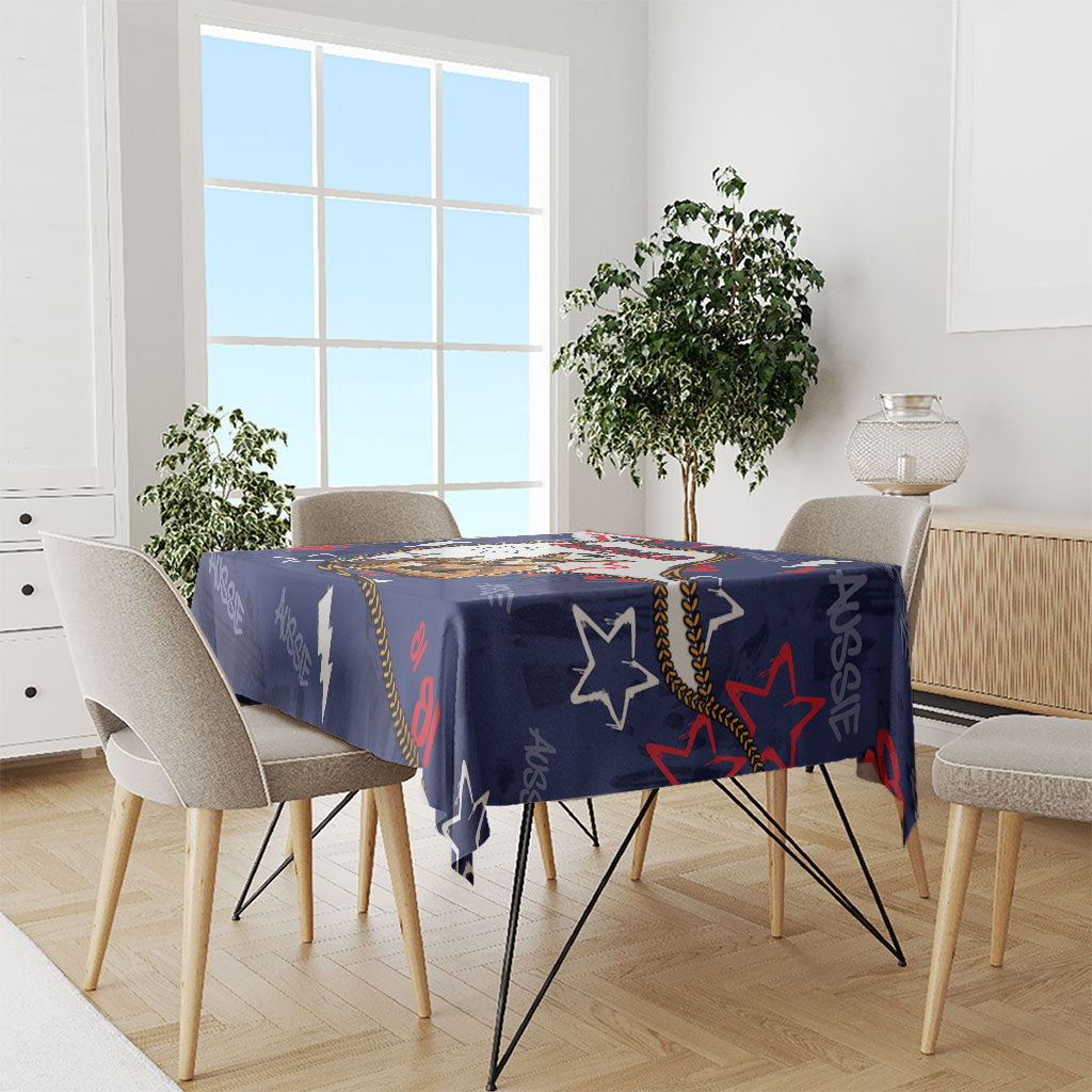 Australia Flag Day Tablecloth Cool Kangaroo Beer Aussie Aussie Oi Oi