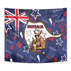 Australia Flag Day Tapestry Cool Kangaroo Beer Aussie Aussie Oi Oi