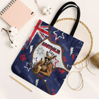 Australia Flag Day Tote Bag Cool Kangaroo Beer Aussie Aussie Oi Oi