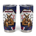 Australia Flag Day Tumbler Cup Cool Kangaroo Beer Aussie Aussie Oi Oi