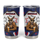 Australia Flag Day Tumbler Cup Cool Kangaroo Beer Aussie Aussie Oi Oi