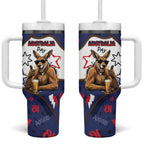 Australia Flag Day Tumbler With Handle Cool Kangaroo Beer Aussie Aussie Oi Oi