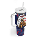Australia Flag Day Tumbler With Handle Cool Kangaroo Beer Aussie Aussie Oi Oi