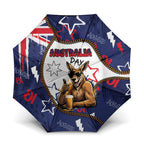 Australia Flag Day Umbrella Cool Kangaroo Beer Aussie Aussie Oi Oi