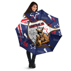 Australia Flag Day Umbrella Cool Kangaroo Beer Aussie Aussie Oi Oi