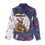 Australia Flag Day Women Casual Shirt Cool Kangaroo Beer Aussie Aussie Oi Oi