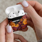 Custom Broncos AirPods Case Horse Mascot With Aboriginal Indigenous