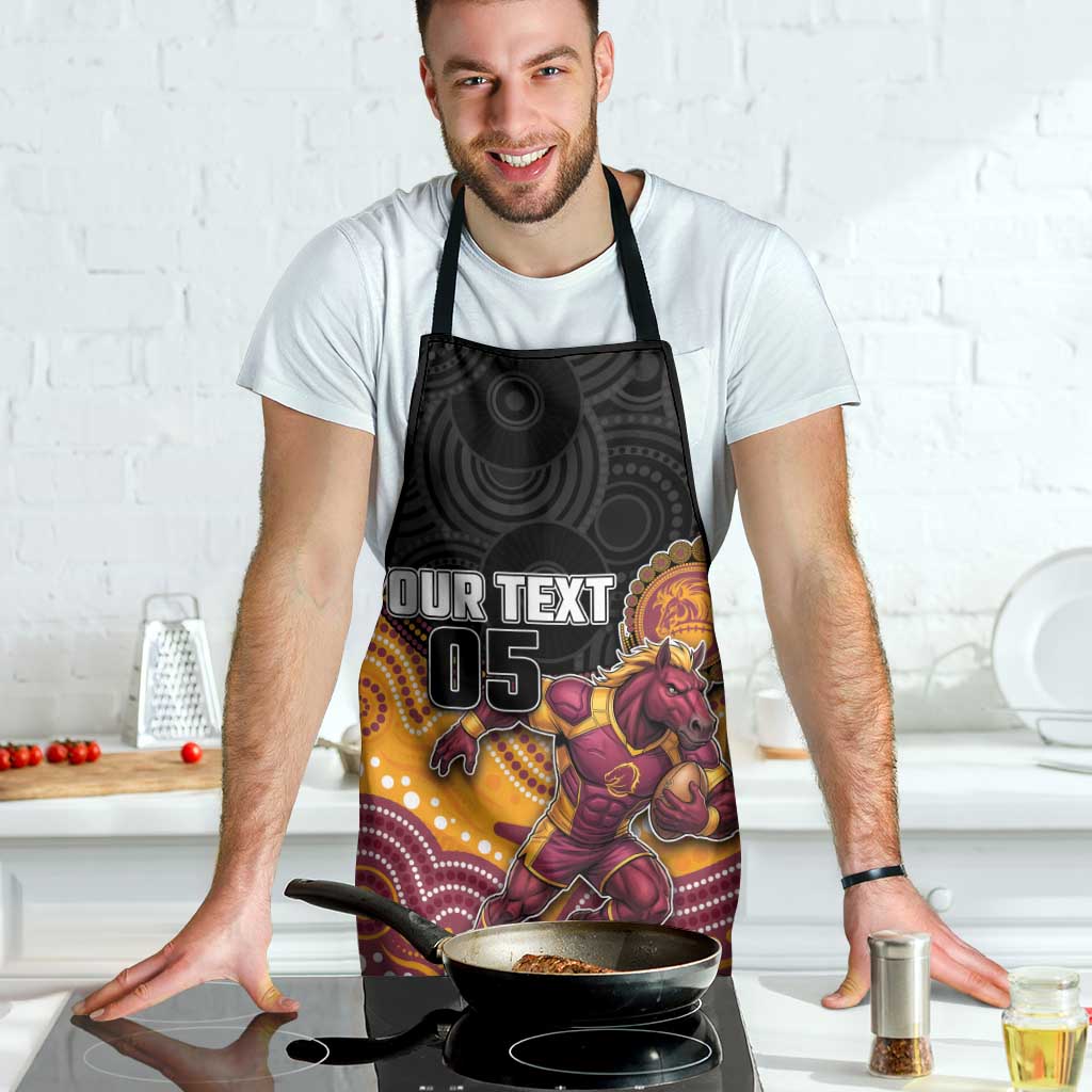 Custom Broncos Apron Horse Mascot With Aboriginal Indigenous