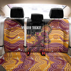 Custom Broncos Back Car Seat Cover Horse Mascot With Aboriginal Indigenous