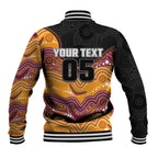Custom Broncos Baseball Jacket Horse Mascot With Aboriginal Indigenous