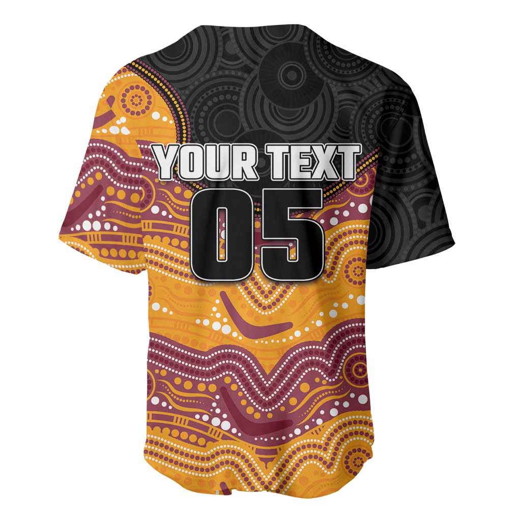 Custom Broncos Baseball Jersey Horse Mascot With Aboriginal Indigenous