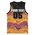 Custom Broncos Basketball Jersey Horse Mascot With Aboriginal Indigenous