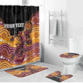 Custom Broncos Bathroom Set Horse Mascot With Aboriginal Indigenous