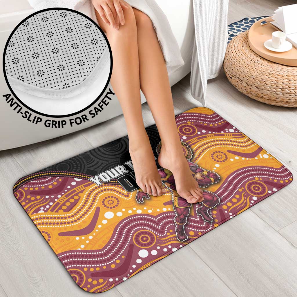 Custom Broncos Bathroom Set Horse Mascot With Aboriginal Indigenous