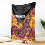 Custom Broncos Blanket Horse Mascot With Aboriginal Indigenous