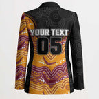 Custom Broncos Blazer Horse Mascot With Aboriginal Indigenous