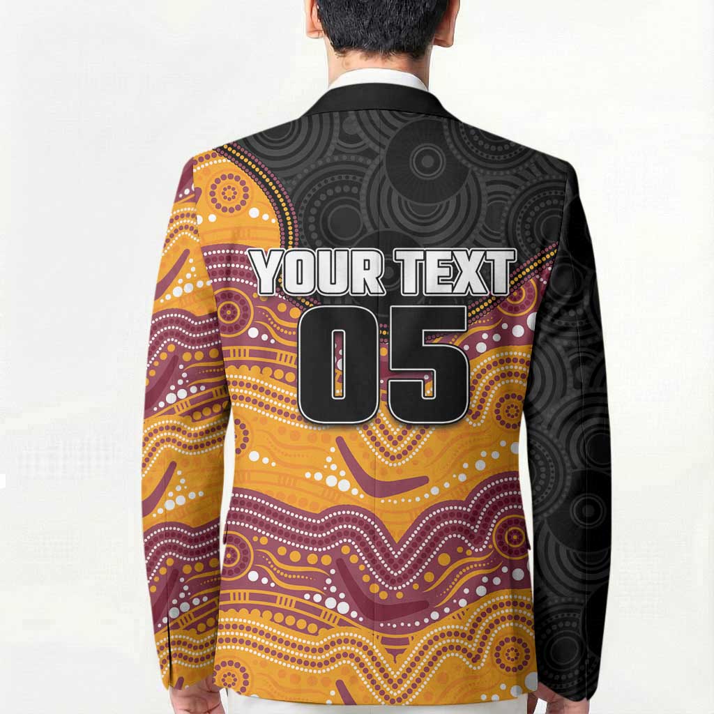Custom Broncos Blazer Horse Mascot With Aboriginal Indigenous