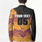 Custom Broncos Blazer Horse Mascot With Aboriginal Indigenous