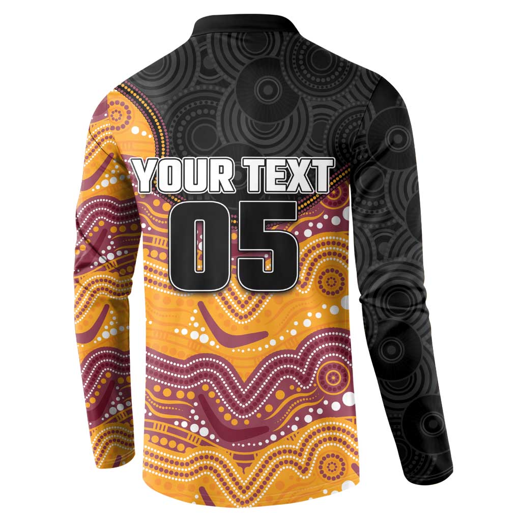 Custom Broncos Button Sweatshirt Horse Mascot With Aboriginal Indigenous