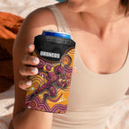 Custom Broncos 4 in 1 Can Cooler Tumbler Horse Mascot With Aboriginal Indigenous
