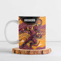 Custom Broncos Ceramic Mug Horse Mascot With Aboriginal Indigenous
