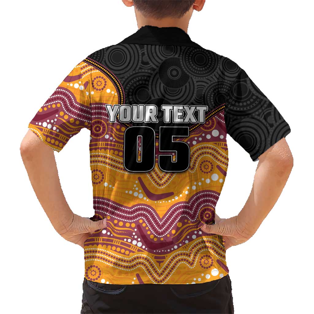 Custom Broncos Family Matching Mermaid Dress and Hawaiian Shirt Horse Mascot With Aboriginal Indigenous