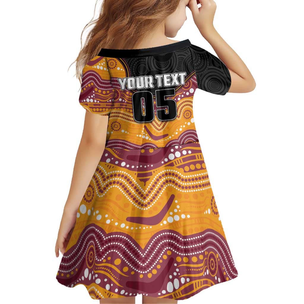 Custom Broncos Family Matching Off Shoulder Maxi Dress and Hawaiian Shirt Horse Mascot With Aboriginal Indigenous