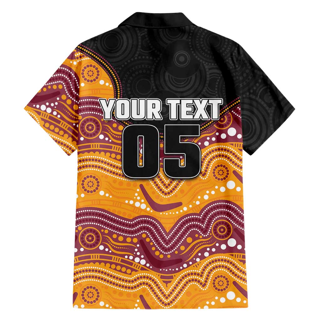 Custom Broncos Family Matching Short Sleeve Bodycon Dress and Hawaiian Shirt Horse Mascot With Aboriginal Indigenous
