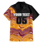 Custom Broncos Family Matching Tank Maxi Dress and Hawaiian Shirt Horse Mascot With Aboriginal Indigenous