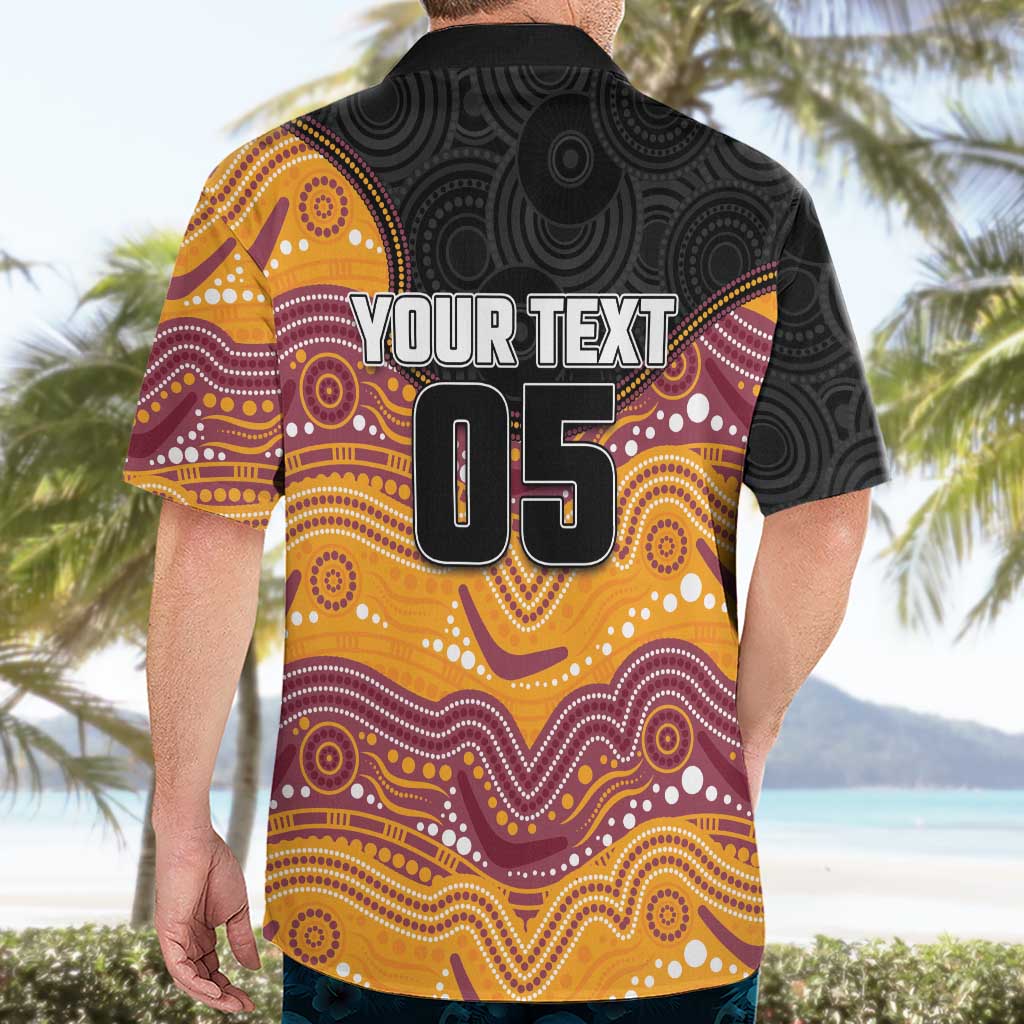 Custom Broncos Hawaiian Shirt Horse Mascot With Aboriginal Indigenous