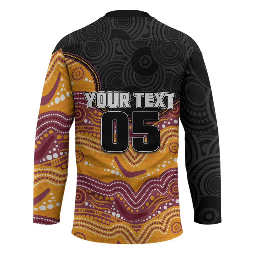 Custom Broncos Hockey Jersey Horse Mascot With Aboriginal Indigenous