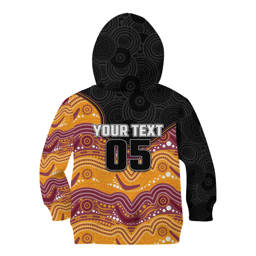 Custom Broncos Kid Hoodie Horse Mascot With Aboriginal Indigenous