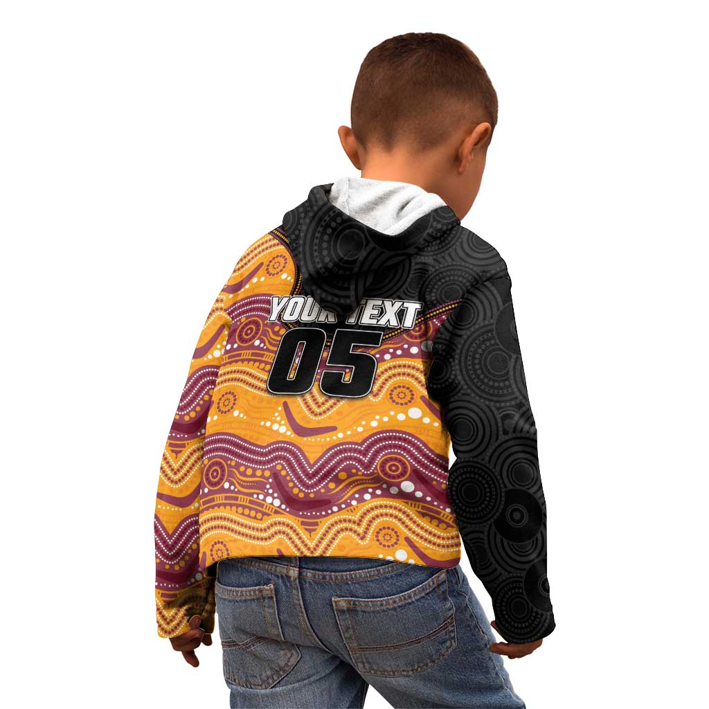 Custom Broncos Kid Hoodie Horse Mascot With Aboriginal Indigenous