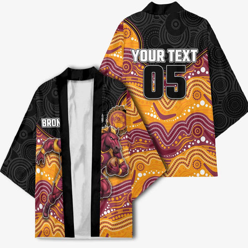 Custom Broncos Kimono Horse Mascot With Aboriginal Indigenous