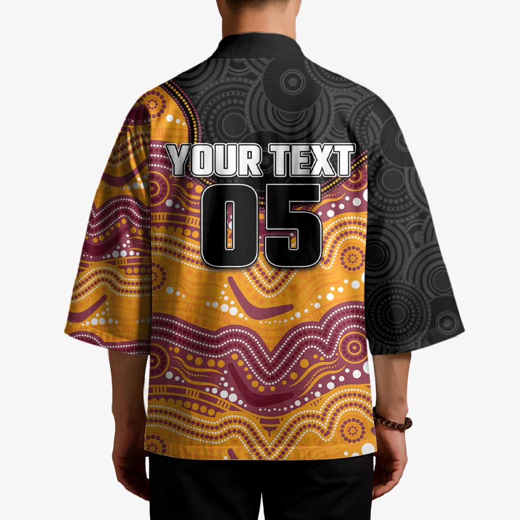 Custom Broncos Kimono Horse Mascot With Aboriginal Indigenous