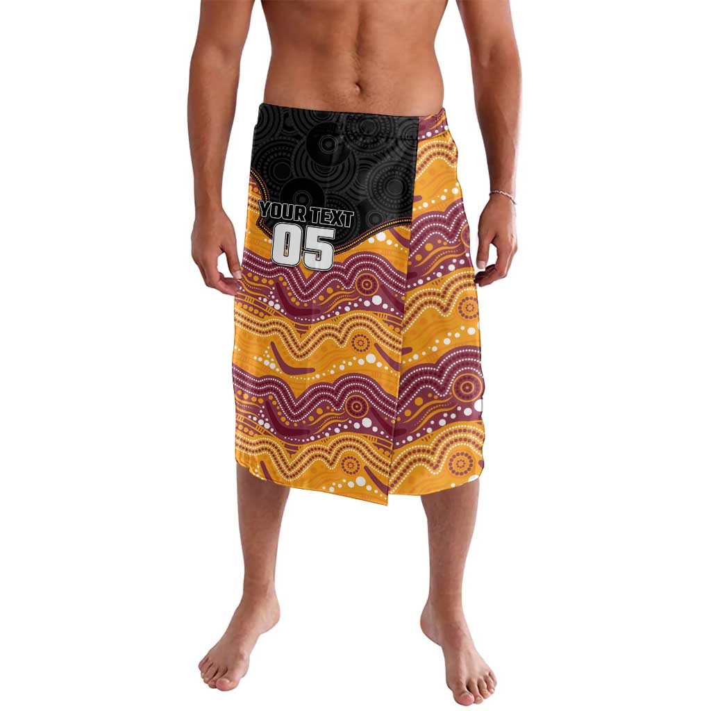 Custom Broncos Lavalava Horse Mascot With Aboriginal Indigenous