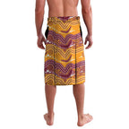 Custom Broncos Lavalava Horse Mascot With Aboriginal Indigenous