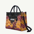 Custom Broncos Leather Bag Horse Mascot With Aboriginal Indigenous