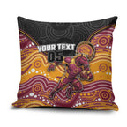 Custom Broncos Pillow Cover Horse Mascot With Aboriginal Indigenous