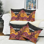 Custom Broncos Pillow Cover Horse Mascot With Aboriginal Indigenous