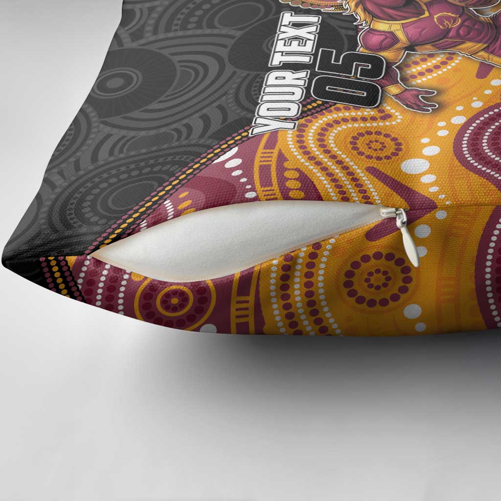 Custom Broncos Pillow Cover Horse Mascot With Aboriginal Indigenous