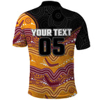Custom Broncos Polo Shirt Horse Mascot With Aboriginal Indigenous