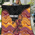 Custom Broncos Quilt Horse Mascot With Aboriginal Indigenous