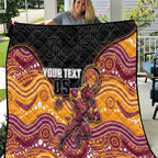 Custom Broncos Quilt Horse Mascot With Aboriginal Indigenous