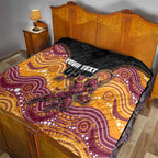 Custom Broncos Quilt Horse Mascot With Aboriginal Indigenous