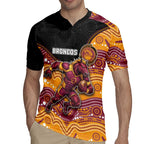 Custom Broncos Rugby Jersey Horse Mascot With Aboriginal Indigenous