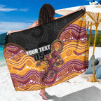 Custom Broncos Sarong Horse Mascot With Aboriginal Indigenous