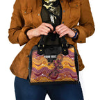 Custom Broncos Shoulder Handbag Horse Mascot With Aboriginal Indigenous