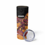 Custom Broncos Skinny Tumbler Horse Mascot With Aboriginal Indigenous