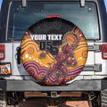 Custom Broncos Spare Tire Cover Horse Mascot With Aboriginal Indigenous